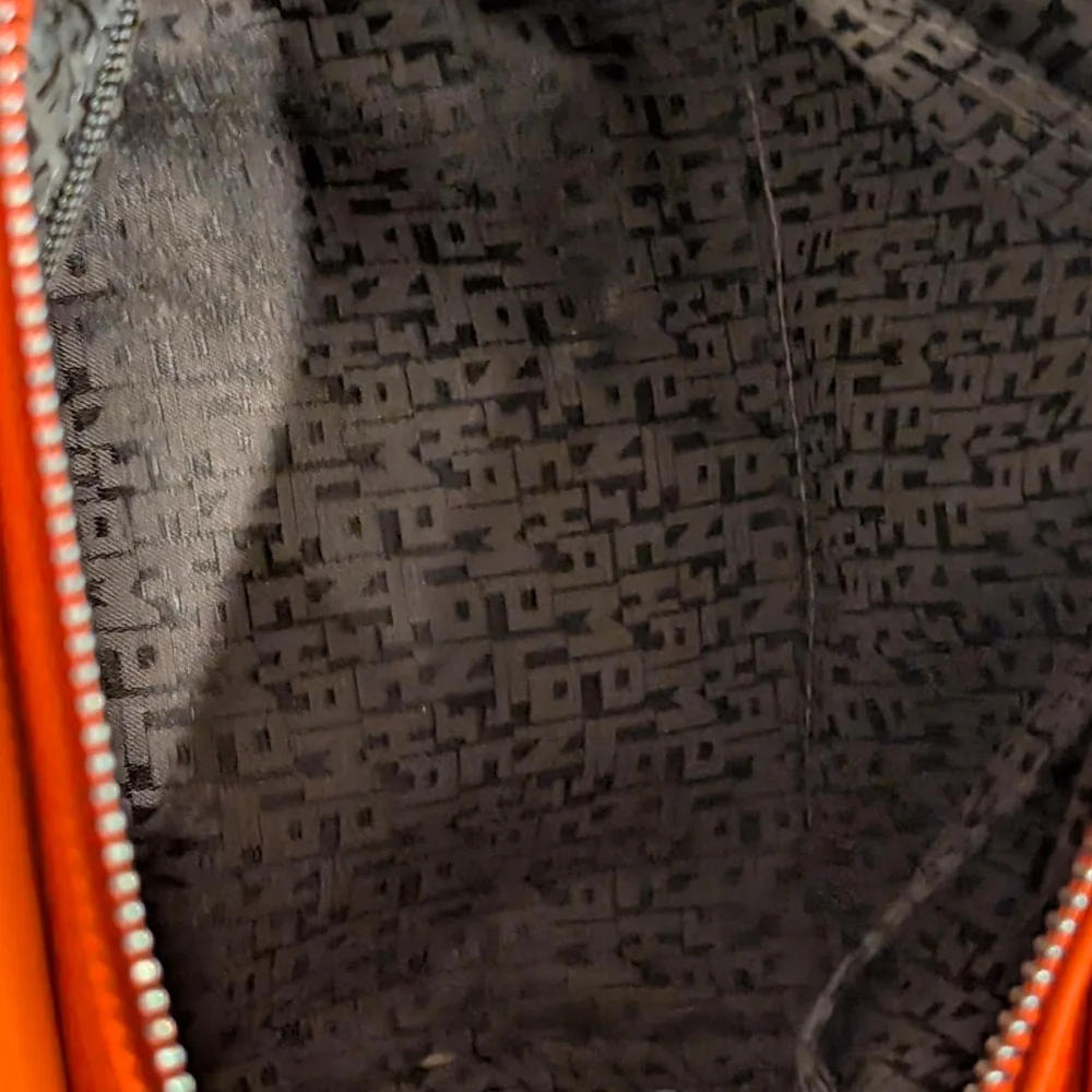 longchamp XS Le Pliage (Cuir/Leather) In Coral - Picture 7 of 16